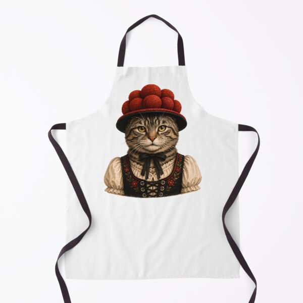 Item preview, Black Forest cat with Bollenhut designed and sold by filou designs.