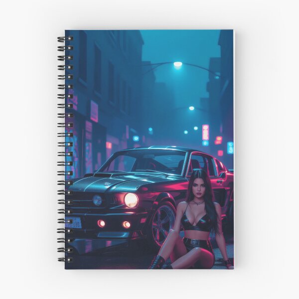 Item preview, Ford Shelby with beautiful woman on wet road - Cyberpunk style designed and sold by Salimgor Hangaround Music.