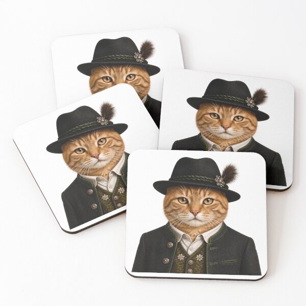 Artikelvorschau, Schwarzwald Kater in Traditioneller Tracht entworfen und verkauft von filou designs.