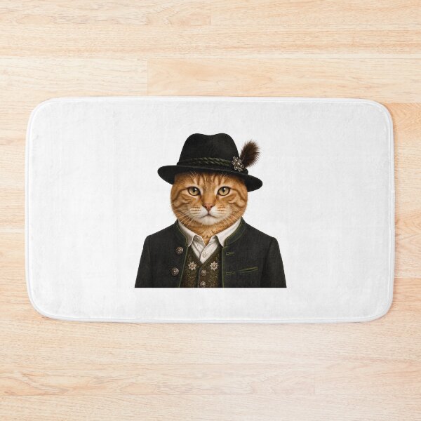 Item preview, Black Forest tomcat in traditional costume designed and sold by filou designs.