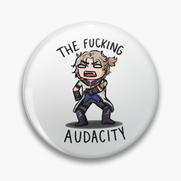 Item preview, The Fucking Audacity Albedo Sticker designed and sold by Mariarastwix.