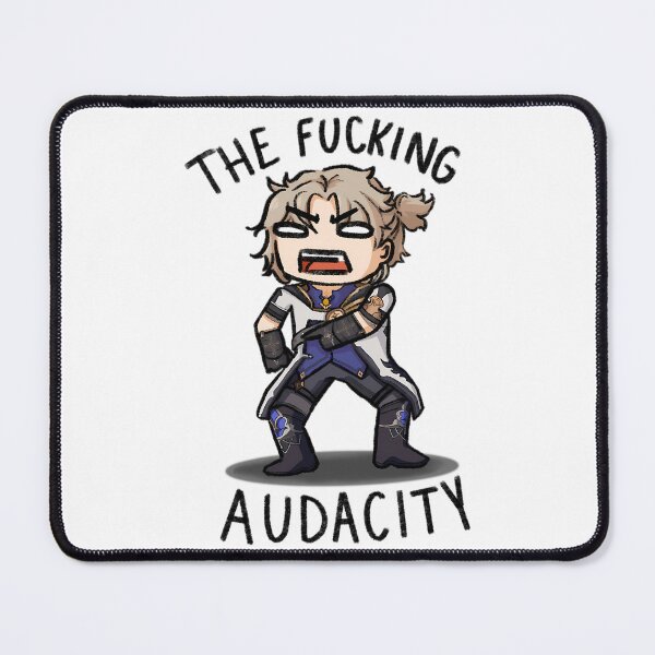 Item preview, The Fucking Audacity Albedo Sticker designed and sold by Mariarastwix.
