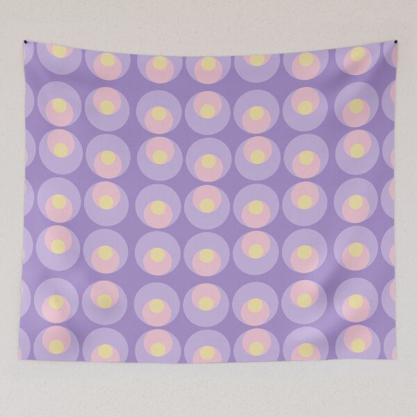 Item preview, Seventies circles in pastels designed and sold by BritishDelights.