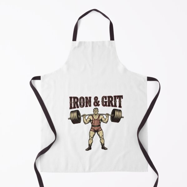 Item preview, Iron & Grit – Old School Strength Vintage designed and sold by PixelStyle Studio.