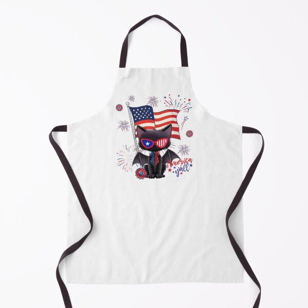 Item preview, Patriotic Black Cat 4th of July America Y'all Fireworks designed and sold by poonzapoon.