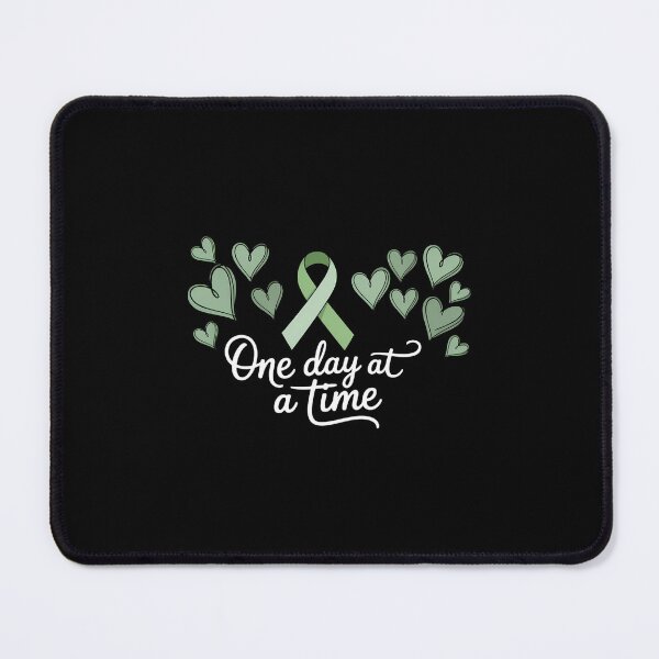 Item preview, Liver Cancer Awareness One Day At A Time Green Ribbon designed and sold by SapfireStuArt.