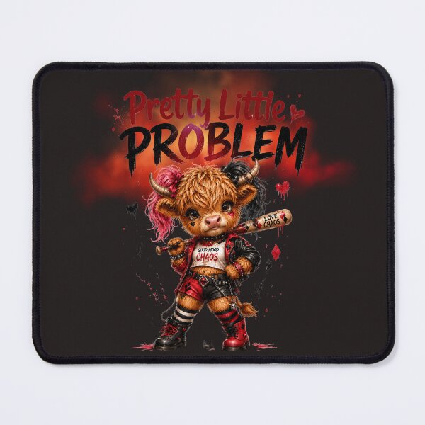 Item preview, Pretty Little Problem Highland Cow Shirt | Cute Chaos Cow | Funny Highland Cow Graphic Tee designed and sold by Ashes to Artistry.
