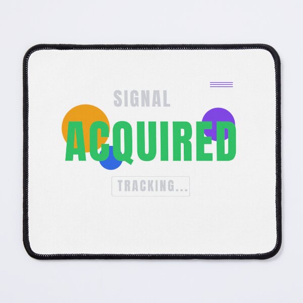 Item preview, Signal Acquired – Tech Status Typography Design designed and sold by HeartAndArtShop.