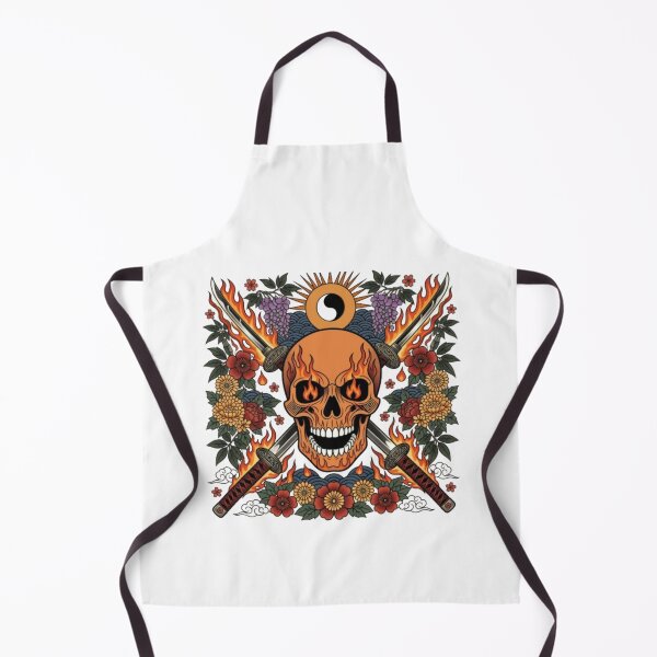 Item preview, Inferno Samurai Skull designed and sold by PixelStyle Studio.