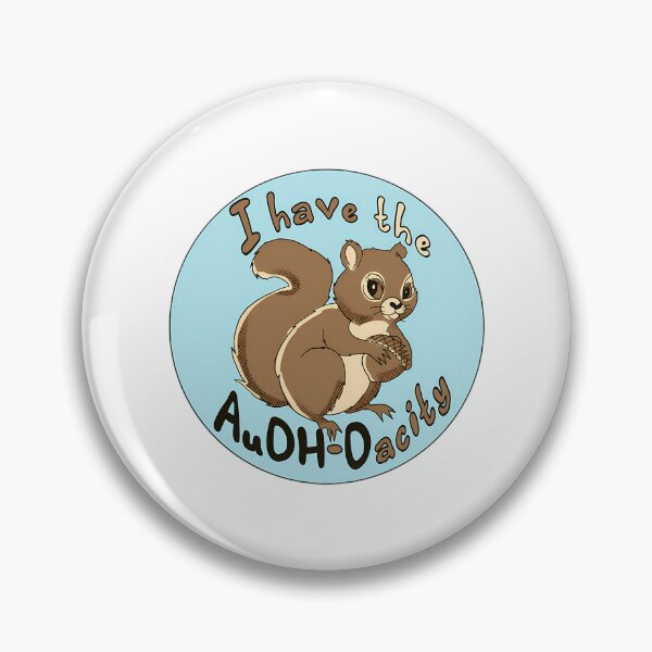 Item preview, Vintage Squirrel I Have The Audhdacity designed and sold by Mariarastwix.