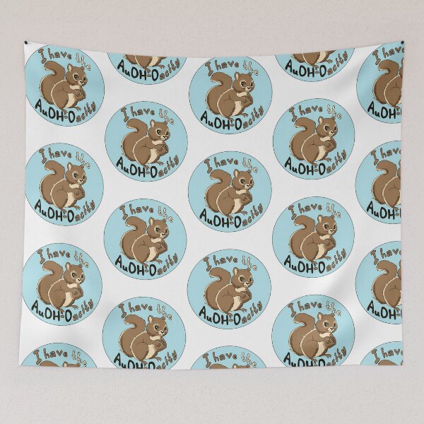 Item preview, Vintage Squirrel I Have The Audhdacity designed and sold by Mariarastwix.