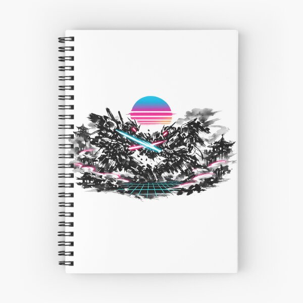 Item preview, Synthwave Mecha Duel Sumi-e designed and sold by KungPowUnicorn.