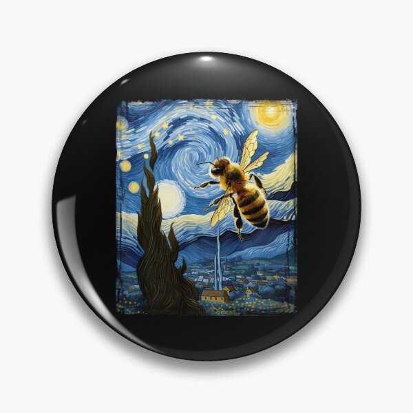 Item preview, Van Gogh Style Starry Night Bee  designed and sold by Littermin.