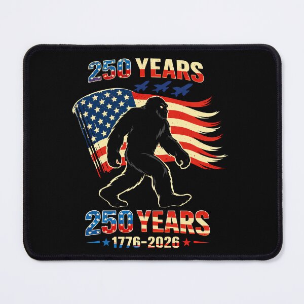 Item preview, Retro Vintage 4th of July Bigfoot American Flag Sasquatch designed and sold by PixelMarrero.