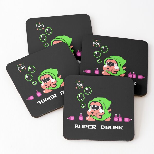 Item preview, Super Drunk, super drunk - Bubble Bobble designed and sold by R2B1.