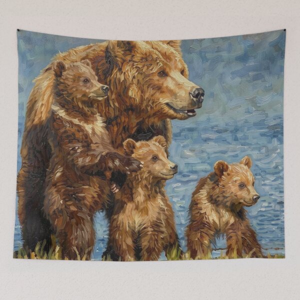 Item preview, Brown Bear Mother and Cubs designed and sold by Kirrindy Designs.