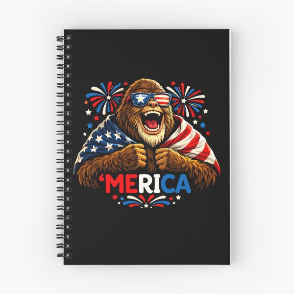 Item preview, Retro Vintage 4th of July Bigfoot American Flag Sasquatch designed and sold by PixelMarrero.
