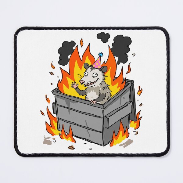 Item preview, It Is What It Is Unhinged Possum Trash Fire designed and sold by KJ Frost.