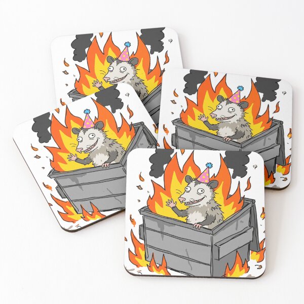 Item preview, It Is What It Is Unhinged Possum Trash Fire designed and sold by KJ Frost.