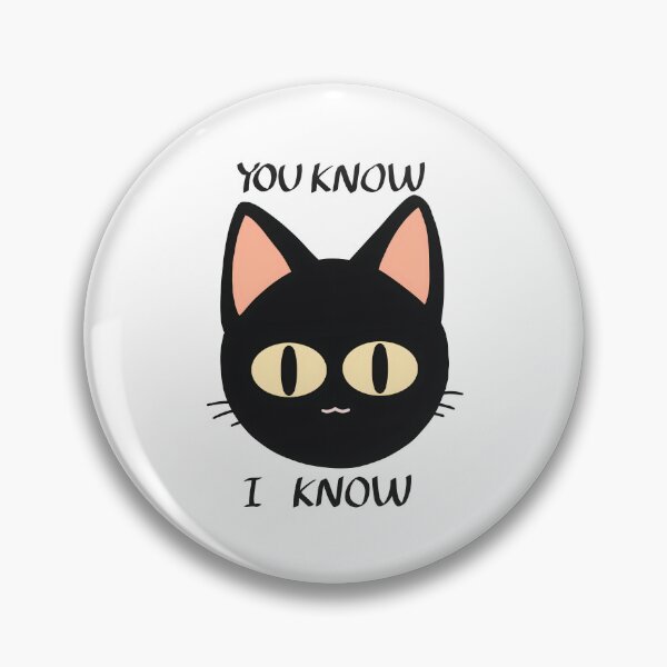 Item preview, You Know I Know Staring Black Cat designed and sold by Deep Descent.