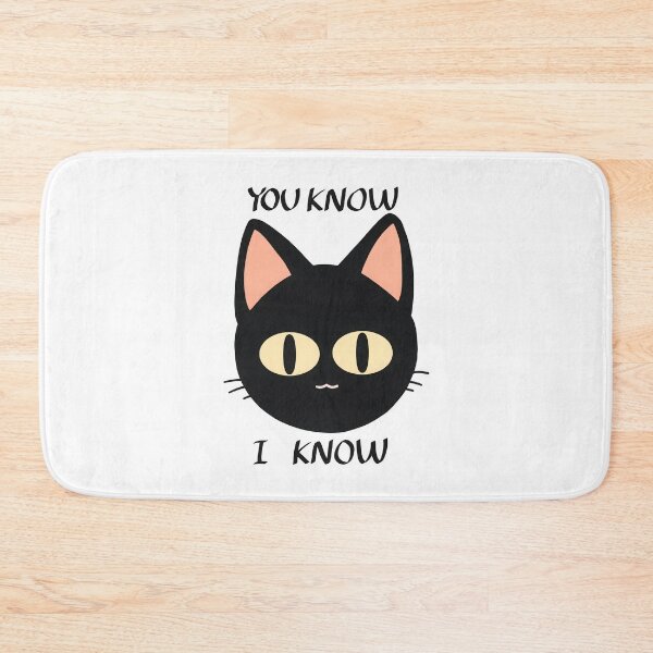Item preview, You Know I Know Staring Black Cat designed and sold by Deep Descent.