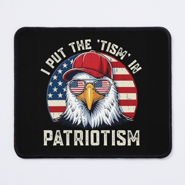 Item preview, I Put The Tism In Patriotism Funny Autism Awareness Eagle USA Flag designed and sold by haitrieuic96.