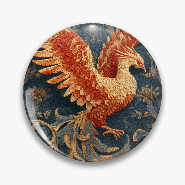 Item preview, Majestic Phoenix Art Nouveau | Ornate Firebird Fantasy Illustration designed and sold by GrinGalore.
