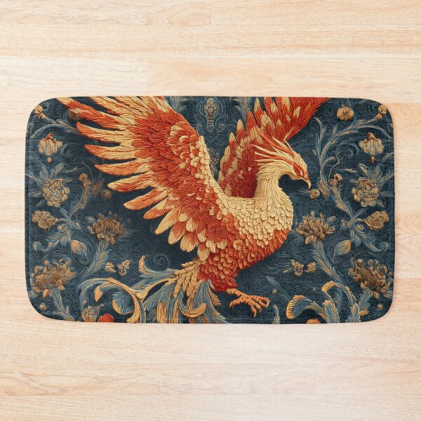 Item preview, Majestic Phoenix Art Nouveau | Ornate Firebird Fantasy Illustration designed and sold by GrinGalore.