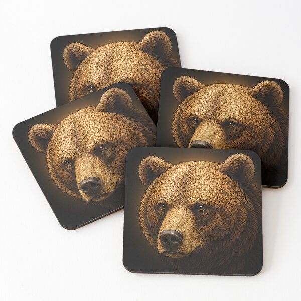Item preview, Detailed Brown Bear Portrait designed and sold by Karszul.