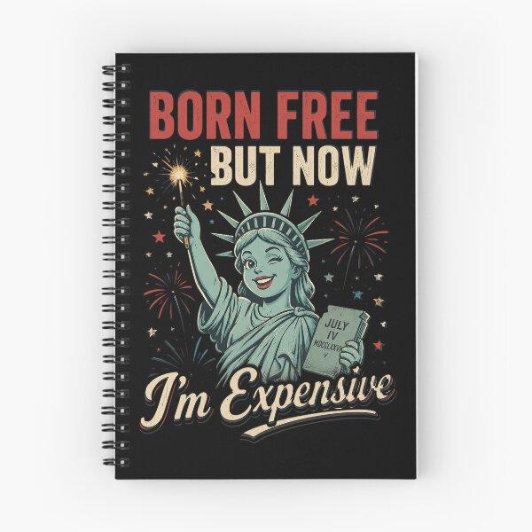 Item preview, Born Free But Now Im Expensive 4th of July Statue of Liberty designed and sold by OlakunleOloroz.