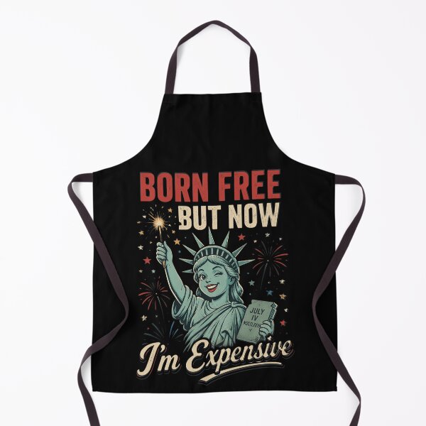 Item preview, Born Free But Now Im Expensive 4th of July Statue of Liberty designed and sold by OlakunleOloroz.