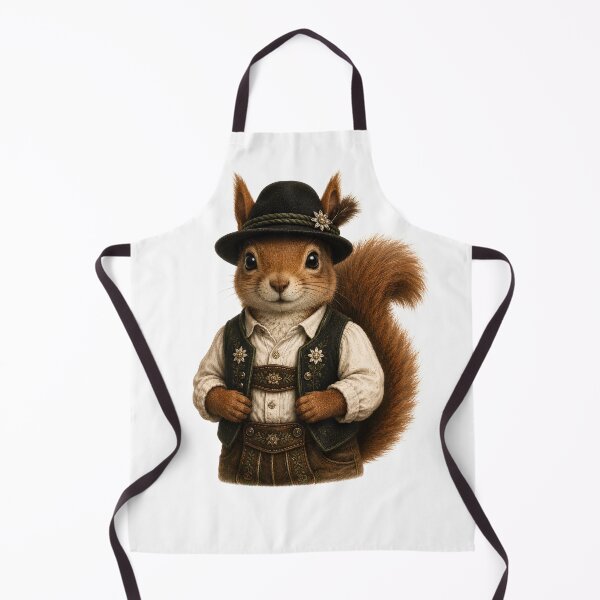 Item preview, Black Forest squirrel in men's attire designed and sold by filou designs.