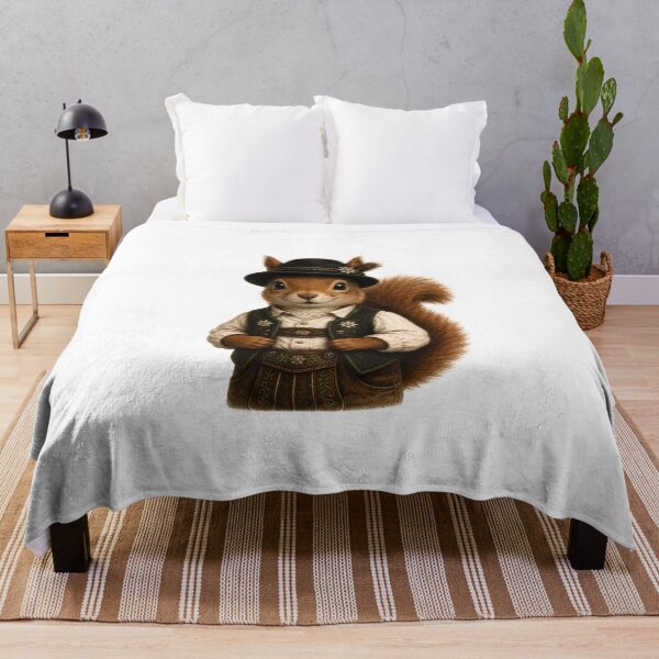 Item preview, Black Forest squirrel in men's attire designed and sold by filou designs.