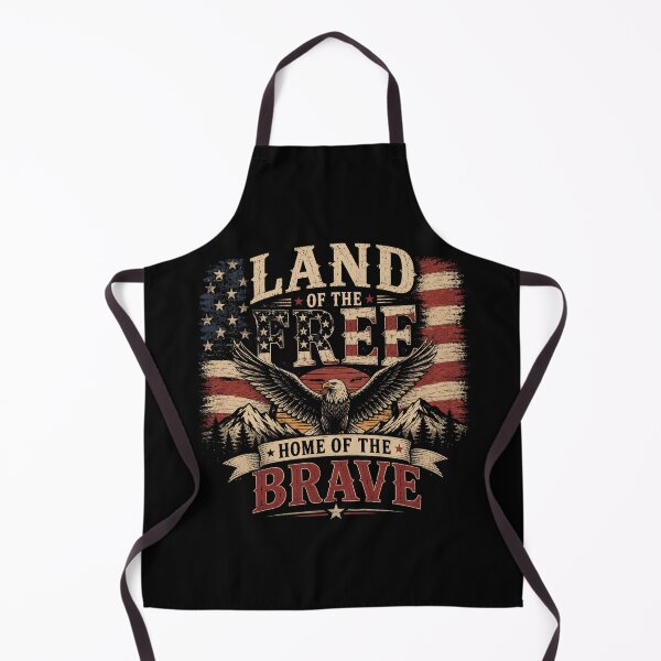 Item preview, Land of the Free Home of the Brave Vintage Patriotic Eagle USA designed and sold by RJACreative.