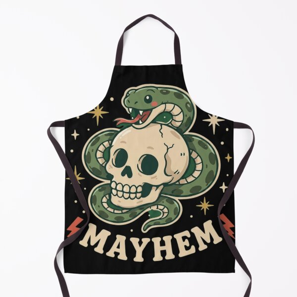 Item preview, Retro Snake and Skull Mayhem - Vintage Tattoo Style Art designed and sold by haitrieuic96.