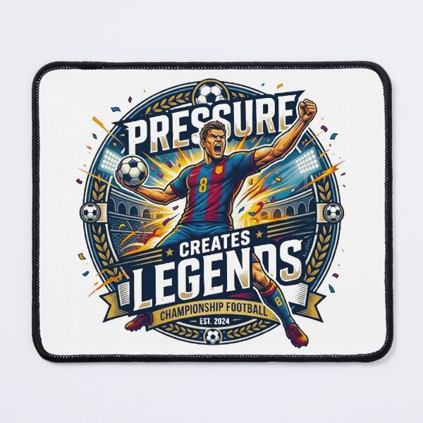 Item preview, Pressure Creates Legends World Cup Football Victory Soccer Motivation designed and sold by MT-Hub | Cute Aesthetic Art, Stickers & Phone Cases.