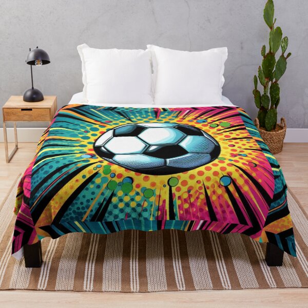 Item preview, Retro Pop Art Comic Soccer Ball designed and sold by CatandTea.