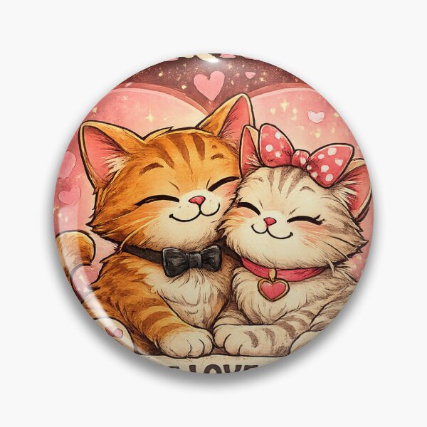Item preview, Together We're Purrfect | Cute Cat Couple Love Design designed and sold by ArjunDev1994.