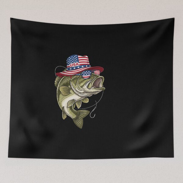 Item preview, Usa Patriotic Bass Fishing Angler designed and sold by PopStars1993.