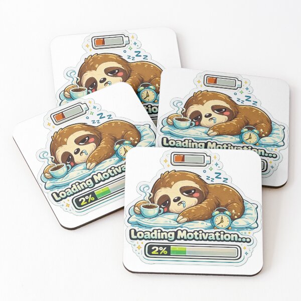 Item preview, Loading Motivation 2% Sleepy Sloth Meme Sticker designed and sold by DealHunterx.