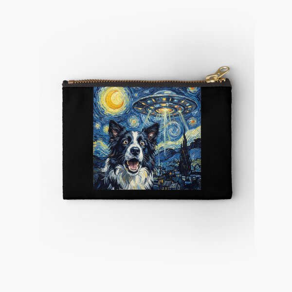 Item preview, Border Collie Starry Night UFO Van Gogh Art Dog Selfie Lover designed and sold by Kimberley King Art  King Art.