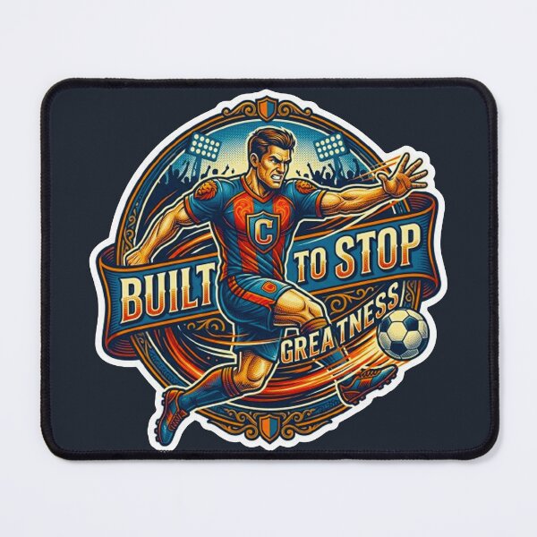 Item preview, Built To Stop Greatness World Cup Football Defender Soccer Motivation designed and sold by MT-Hub | Cute Aesthetic Art, Stickers & Phone Cases.