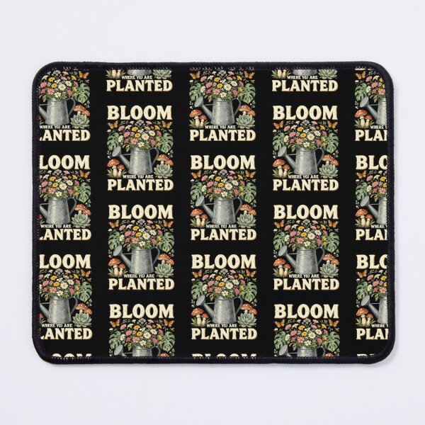 Item preview, BLOOM WHERE YOU ARE PLANTED INSPIRATIONAL PLANT LOVER T-SHIRT designed and sold by Estte-creative.