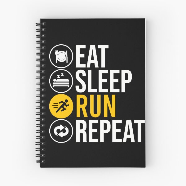 Item preview, Eat Sleep Run Repeat Motivation Quote designed and sold by teeperfect.