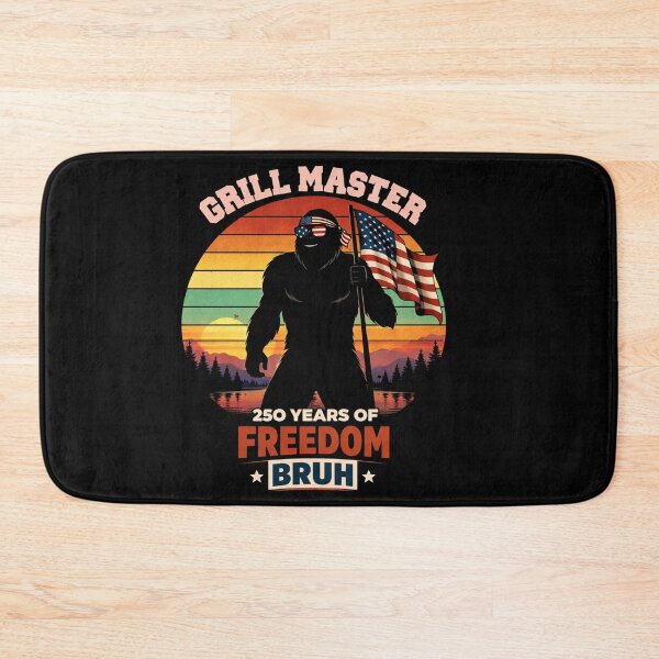 Item preview, Retro Vintage 4th of July Bigfoot American Flag Sasquatch designed and sold by PixelMarrero.
