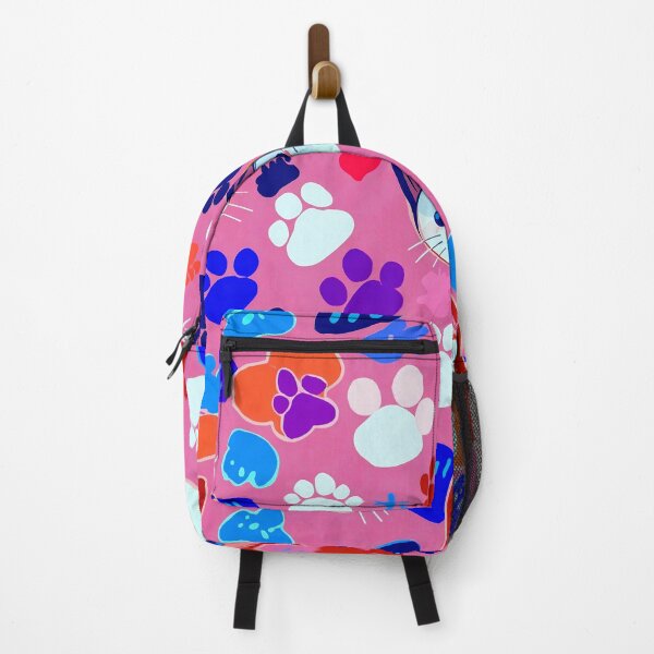 Item preview, Cute Kawaii Cat Paw Pattern – Colorful Pink Cat Lover Aesthetic Design designed and sold by IMuDesigner.