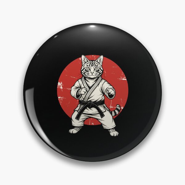 Item preview, Karate Cat Black Belt Martial Arts Japanese Feline designed and sold by PopStars1993.