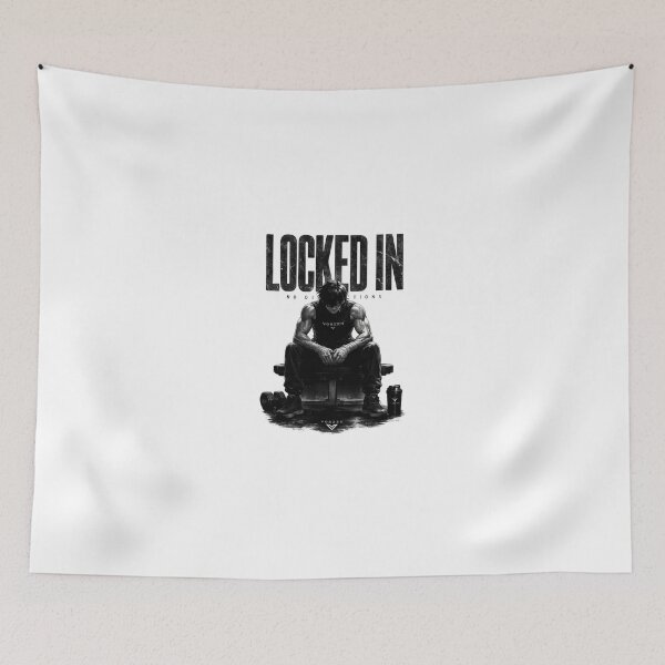 Item preview, LOCKED IN | VORZEN Discipline Mindset Streetwear Design designed and sold by VORZEN.