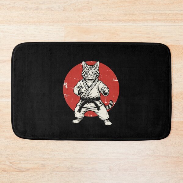 Item preview, Karate Cat Black Belt Martial Arts Japanese Feline designed and sold by PopStars1993.