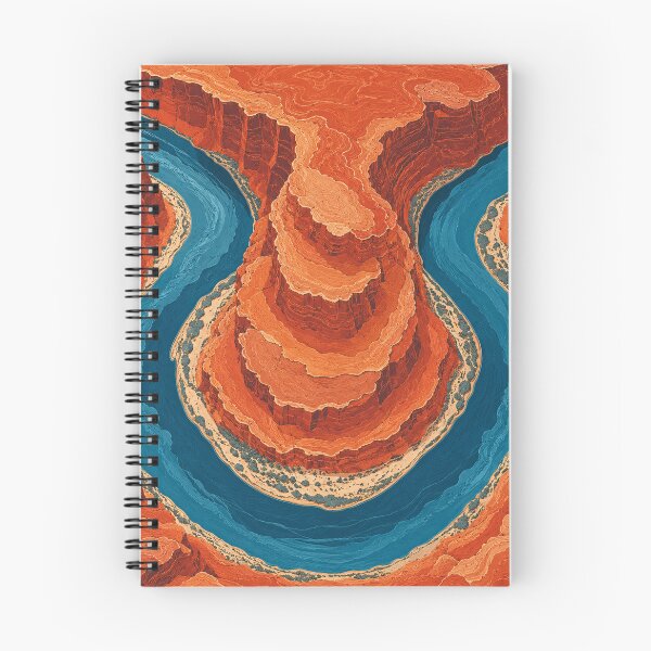 Item preview, Colorado River Meander Illustration Southwest Souvenir Moab Utah designed and sold by Yellowriversss.